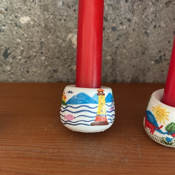 Vtg Nalco Ceramic Mini Candle Trío - Picture 4 of 7